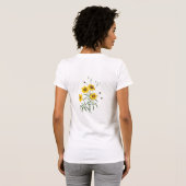 ルドゥートのコレオプシス 花のTシャツ Tシャツ (裏面フル)