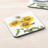 ルドゥートのヴィンテージ花卉ブランケットフラワー sunflower コースター (左側)