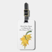 ルドゥートのヴィンテージ フード フルーツ、トロピカル バナナ ラゲッジタグ (正面縦)