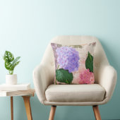ルドゥートピンクパープルフラワーズ装飾用クッション クッション (椅子)