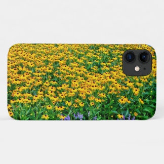 ルドベキア・ヒルタとラベンダーの野原 iPhone 11 ケース