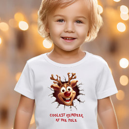 ルドルフおもしろいトナディアクリスマスネーム文字 Tシャツ