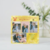 ルドルフおもしろい平和ラブジョイ写真ゴールデンエレガント シーズンカード (スタンド正面)