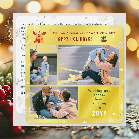 ルドルフおもしろい平和ラブジョイ3枚かわいいゴールデン シーズンカード