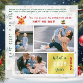 ルドルフおもしろい引っ越しましたハッピーホリデー3枚の写真 シーズンカード