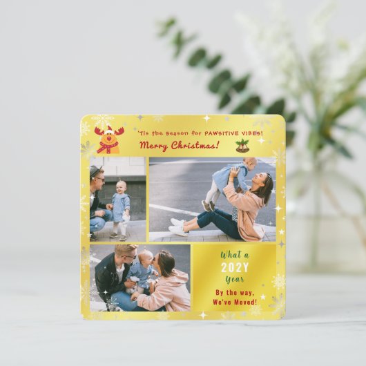 ルドルフおもしろい引っ越しました4枚かわいいゴールデン シーズンカード (スタンド正面)