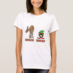 ルドルフおよび失礼な小妖精や小人 Tシャツ