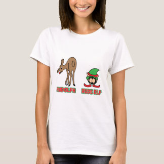 ルドルフおよび失礼な小妖精や小人 Tシャツ