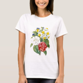 ルドルフによるビンテージカラフルな植物画の花 Tシャツ