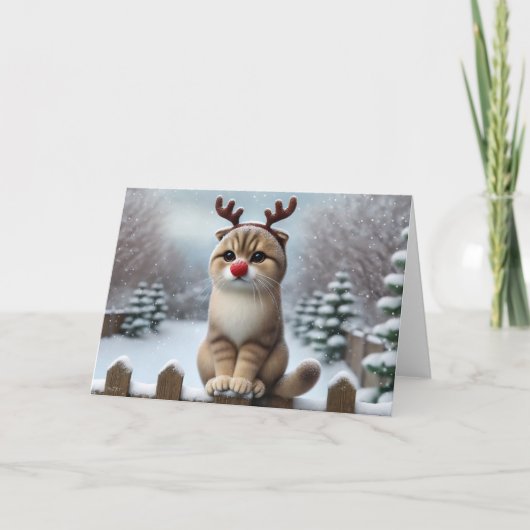 ルドルフのひげ クリスマスカード (正面)