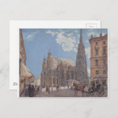 ルドルフのウィーンにある聖スティーブン大聖堂 ポストカード (正面/裏面)
