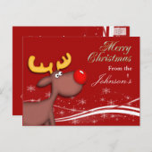 ルドルフのクリスマスグリーティングカード シーズンポストカード (正面/裏面)