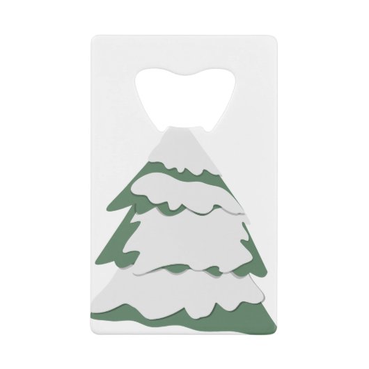 ルドルフのクリスマスツリー1 （リミックス） クレジットカード栓抜き (正面)