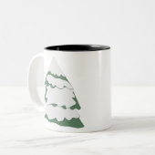 ルドルフのクリスマスツリー1 （リミックス） ツートーンマグカップ (正面左)