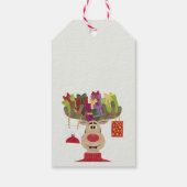 ルドルフのクリスマスプレゼントのトナカイ ギフトタグ (裏面)