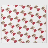 ルドルフのクリスマスプレゼントのトナカイ ラッピングペーパー (フラット)