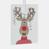 ルドルフのクリスマスライトトトインデナー ガラスオーナメント (正面右)