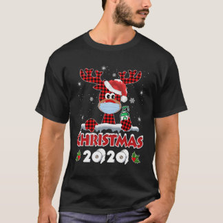 ルドルフのトナカイのマスクマッチファミリークリスマス20 Tシャツ