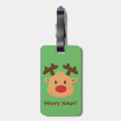 ルドルフのトナカイの子供の荷物のラベル ラゲッジタグ (裏面縦)