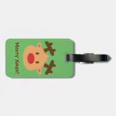 ルドルフのトナカイの子供の荷物のラベル ラゲッジタグ (裏面横)