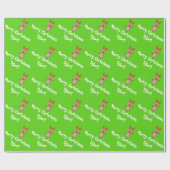 ルドルフのトナカイの赤い鼻のクリスマスのクリスマスの名前 ラッピングペーパー (フラット)