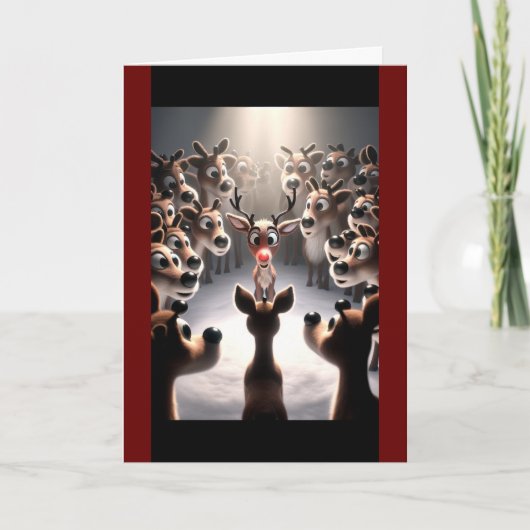 ルドルフの輝くクリスマス シーズンカード (正面)