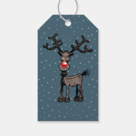 ルドルフの鹿からのクリスマスの挨拶 ギフトタグ