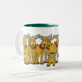 ルドルフはヤギ、スタイル3 ツートーンマグカップ (正面左)