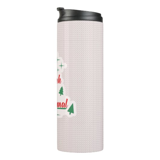 ルドルフは私の精神の動物ニットの醜いプリント タンブラー (回転右)