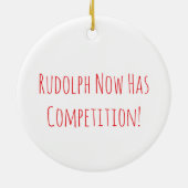 ルドルフは競争がある セラミックオーナメント (裏面)