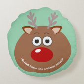 ルドルフへ出る ラウンドクッション (裏面)