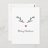 ルドルフをテーマにしたクリスマスポストカード ポストカード (正面/裏面)