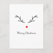 ルドルフをテーマにしたクリスマスポストカード ポストカード (正面)