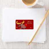 ルドルフクリスマスギフトラベル ラベル (インサイチュ)