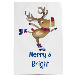 ルドルフザトナインダローラースケートで滑る ミディアムペーパーバッグ