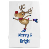 ルドルフザトナインダローラースケートで滑る ミディアムペーパーバッグ (裏面)