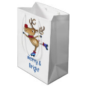 ルドルフザトナインダローラースケートで滑る ミディアムペーパーバッグ (裏面アングル)