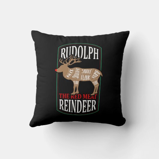 ルドルフザレッドミートトナカイ装飾用クッション クッション (裏面)