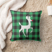 ルドルフシルエットバッファロープレイド クッション (ブランケット)