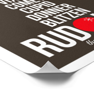 ルドルフシンプルプリント ポスター