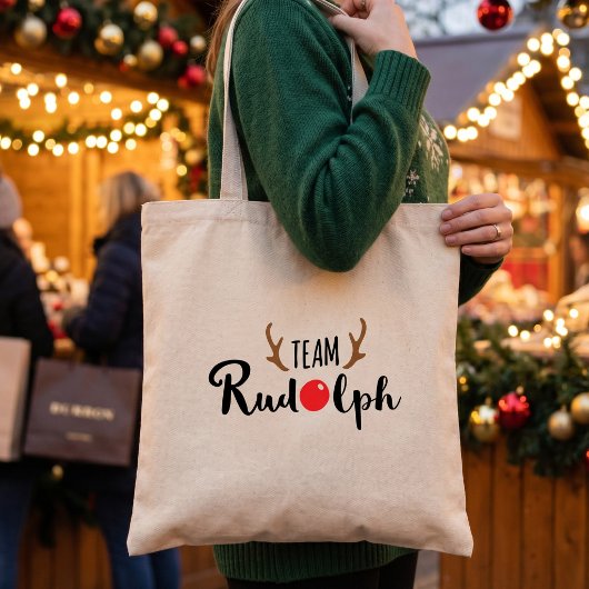 ルドルフチームのクリスマス引用 トートバッグ