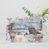 ルドルフトナディアウッドランドアニマルクリスマスホリデー シーズンカード (スタンド正面)