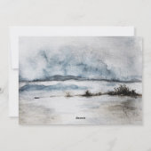 ルドルフトナディアウッドランドアニマルクリスマスホリデー シーズンカード (裏面)