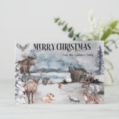 ルドルフトナディアウッドランドアニマルクリスマスホリデー シーズンカード (スタンド正面)