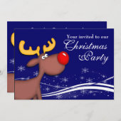 ルドルフトナディアカンパニークリスマスパーティー 招待状 (正面/裏面)