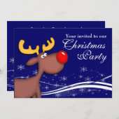 ルドルフトナディアカンパニークリスマスパーティー 招待状 (正面/裏面)