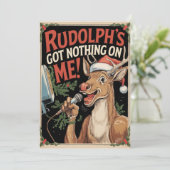 ルドルフパーソナライズされたには何のヴィンテージもおもしろいない シーズンカード (スタンド正面)