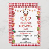 ルドルフ初めてのクリスマスミート&あいさつパーティー 招待状 (正面/裏面)