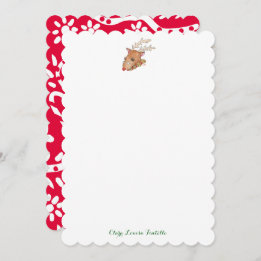 ルドルフ注パーソナライズされた記 ノートカード