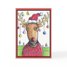 ルドルフ赤いゆっくり進られたクリスマスツリー